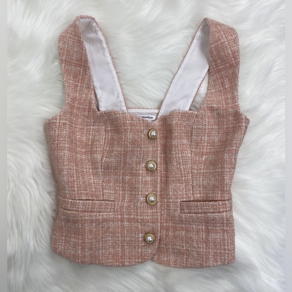 Reformation  Amora Top in Pink 🎉 NWOT ✂🏷️ No Tag - Picture 7 of 8